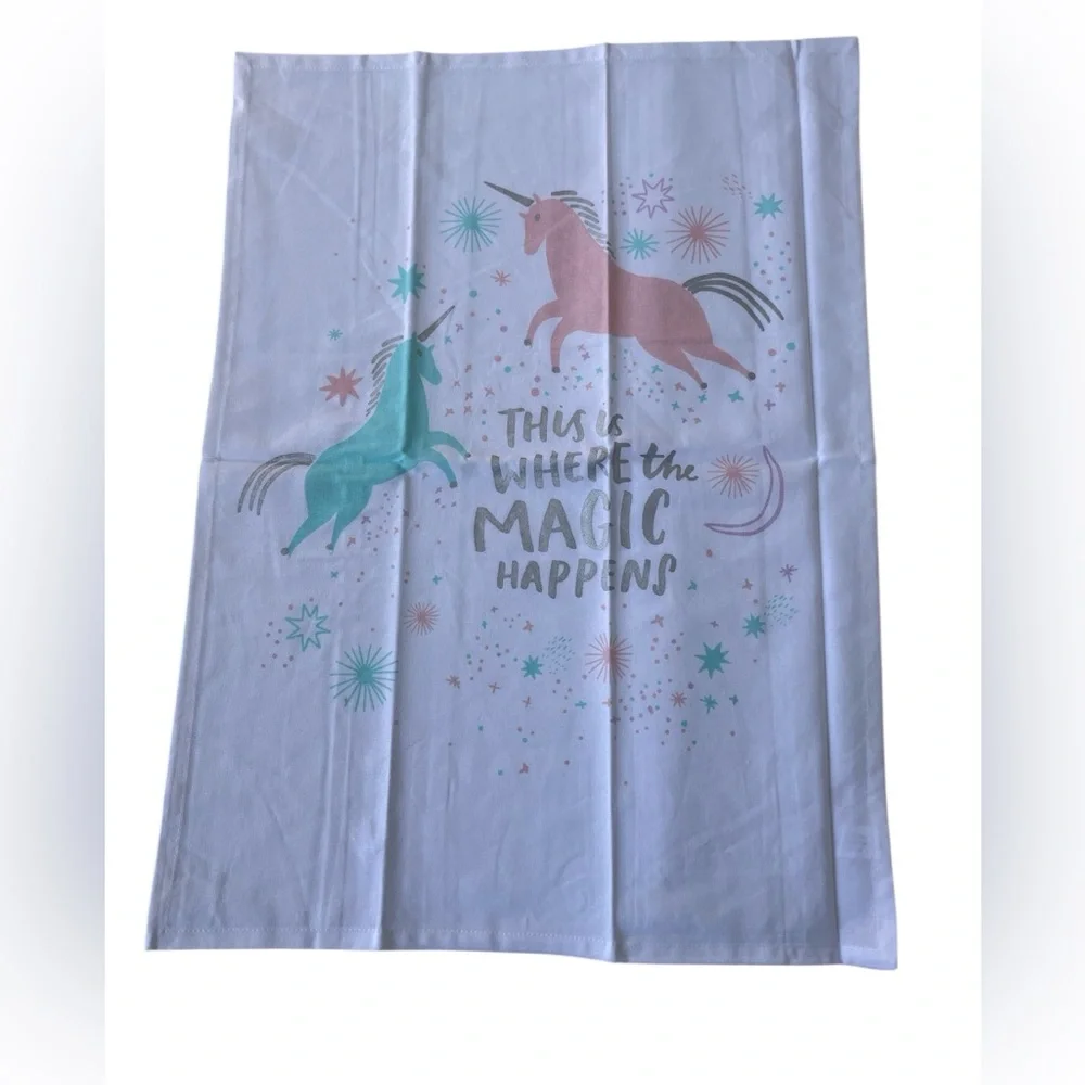 Tea Towel Set of 2 Unicorn 
